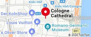 Map of north rhine westphalia cologne cathedral